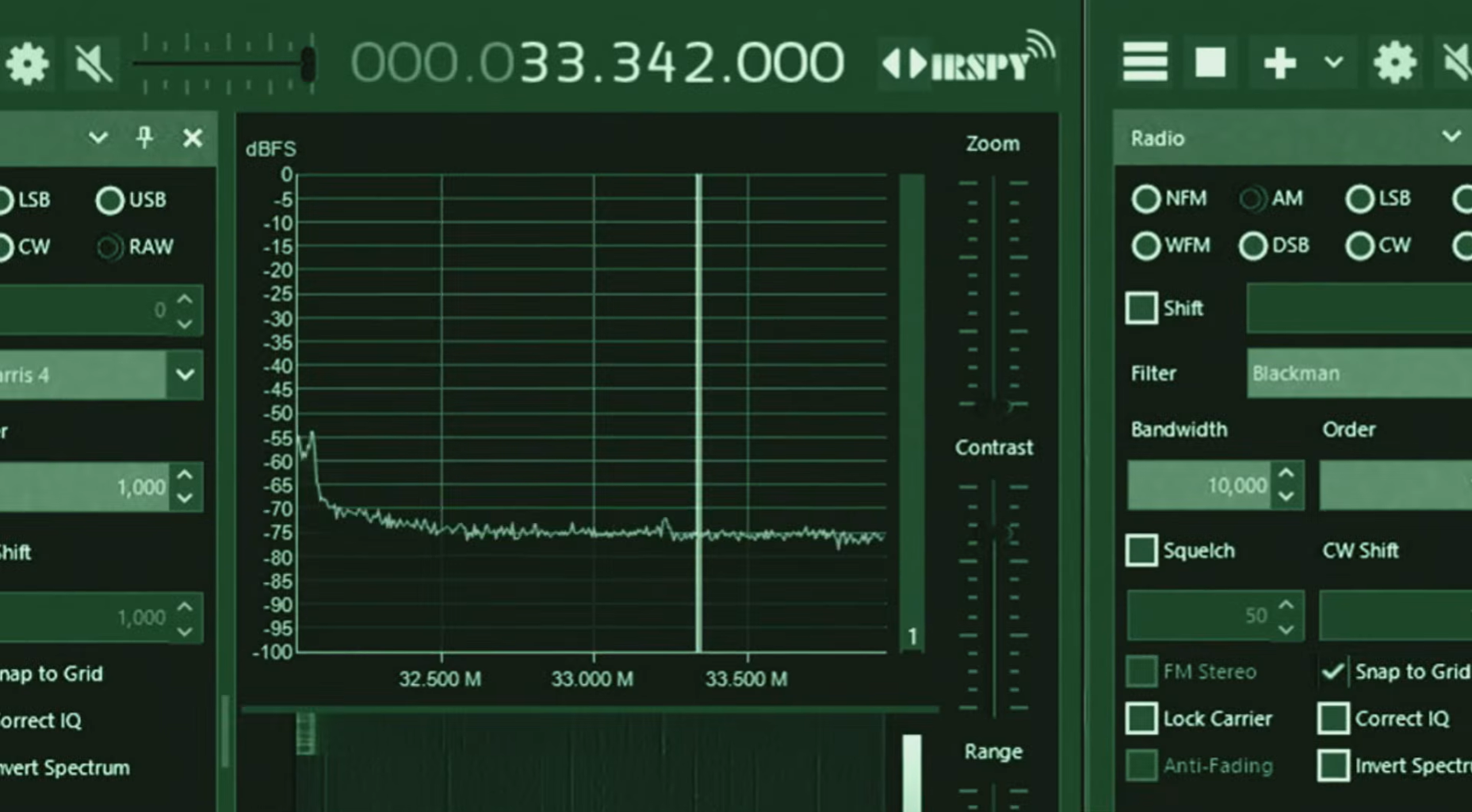 ravis Taylor monitors the 33 MHz signal during the Tesla experiment.