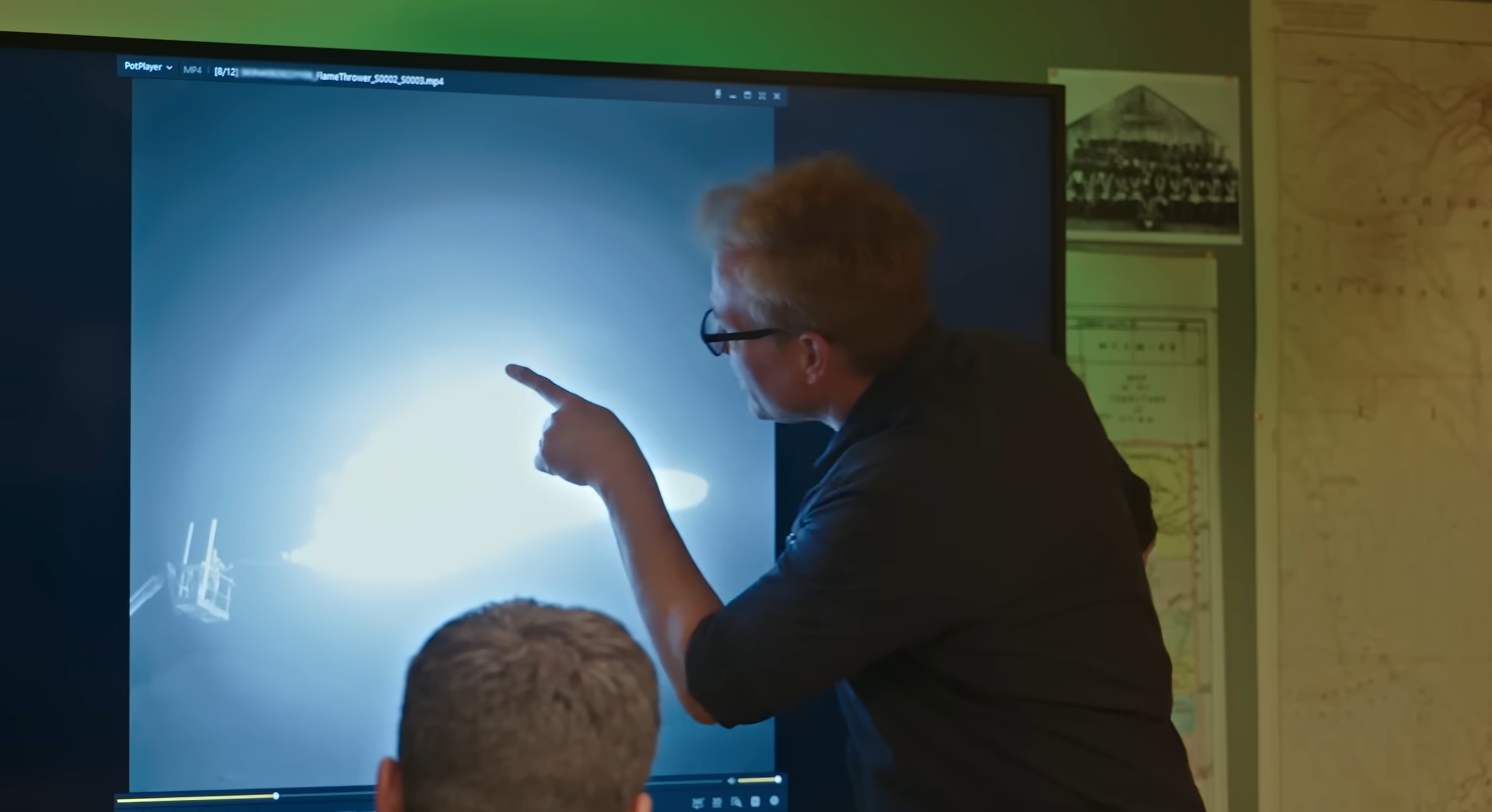 Researchers watch a rocket deflect near the 31-foot blob.
