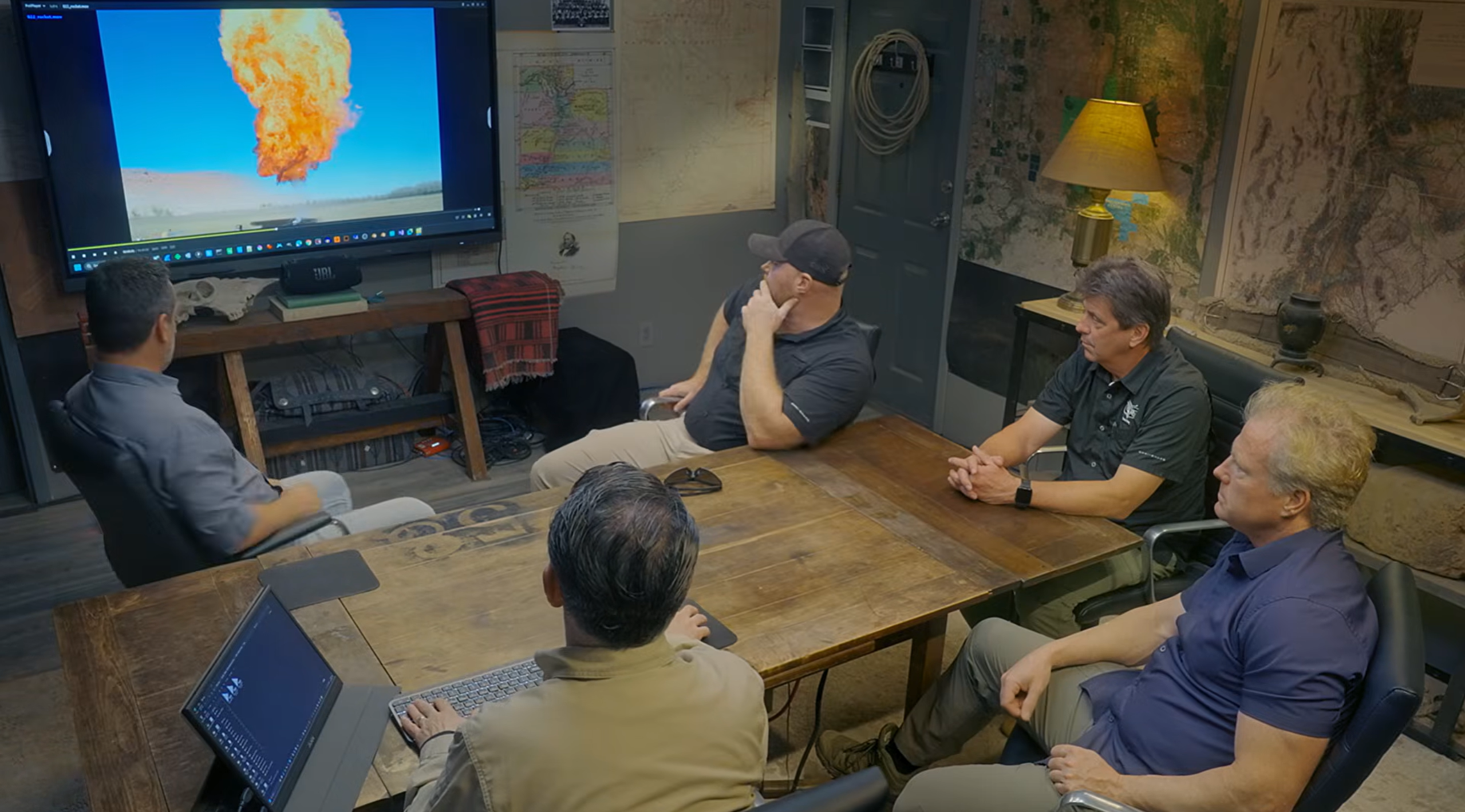 Researchers review cylindrical UAP footage from 36 high-speed cameras.