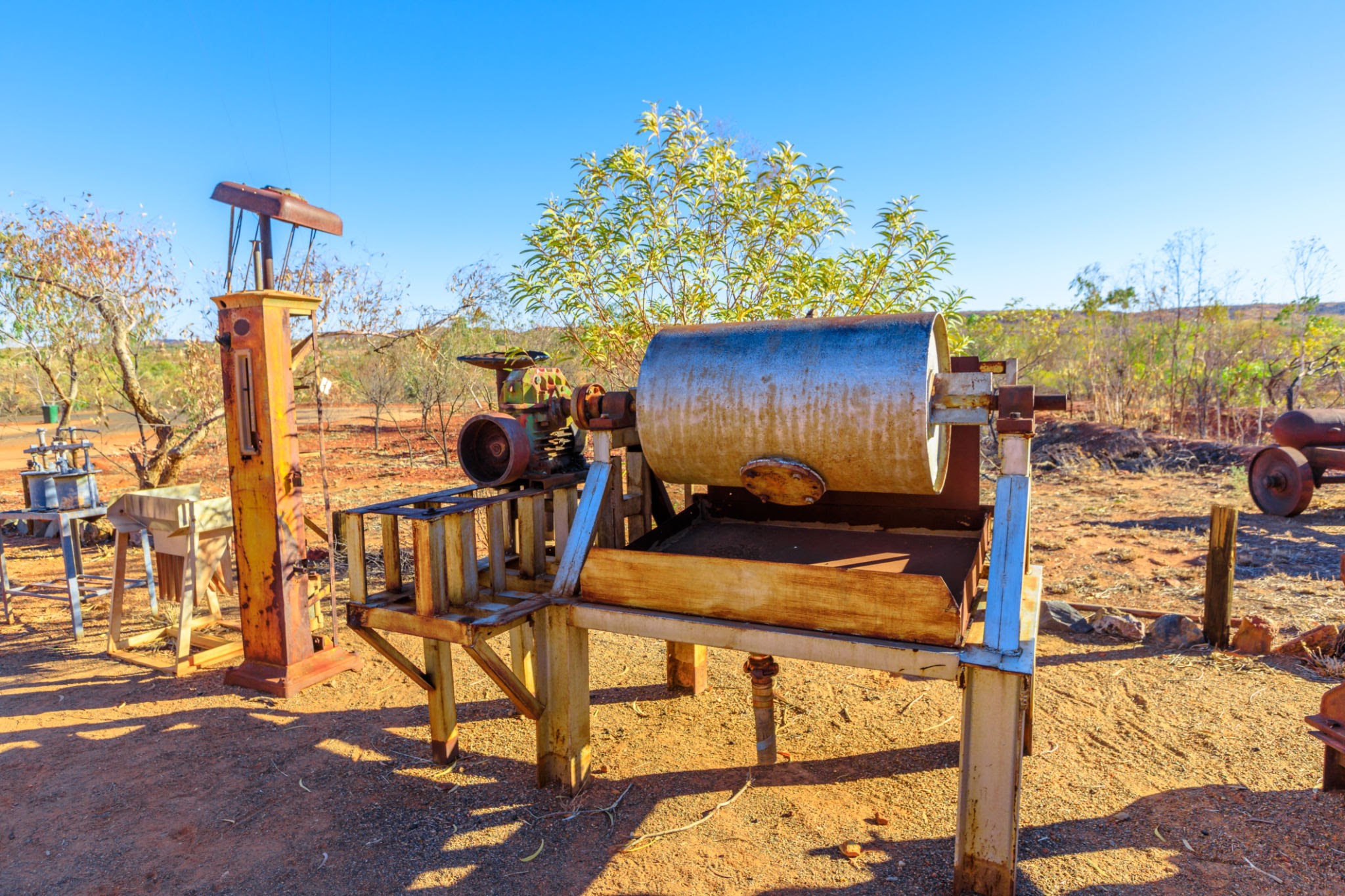 The mechanical heart of a gold wash plant, do AI tạo