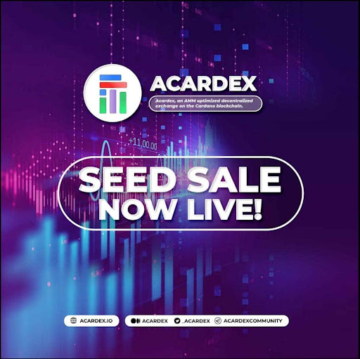 Cardano's Most Unique Defi Project Acardex Announces ACX Token Seed Sale