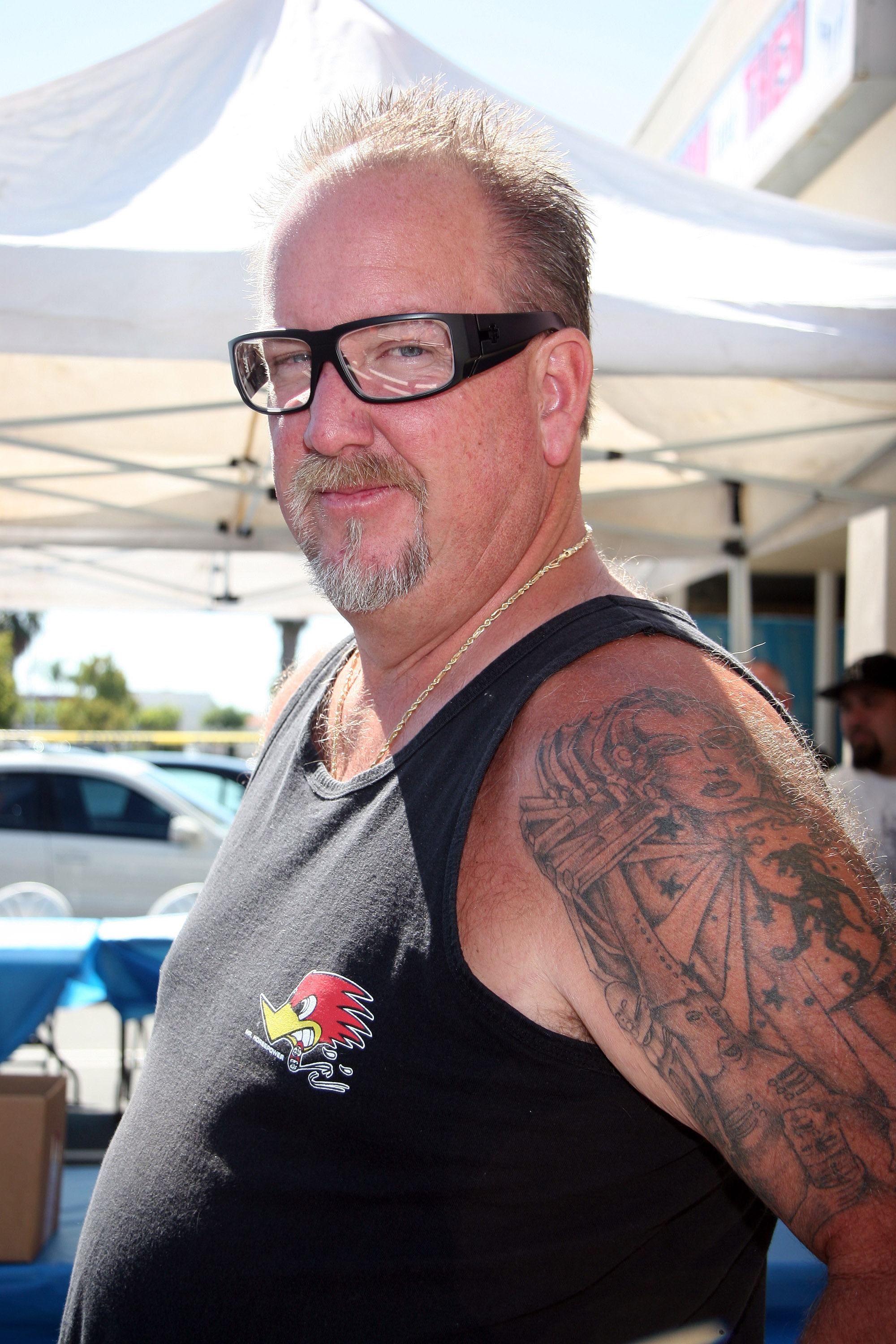  Darrell Sheets attends the "Storage Wars" Stars Jarrod Schulz And Brandi Passante Store Opening on October 8, 2011 in Orange, Calif