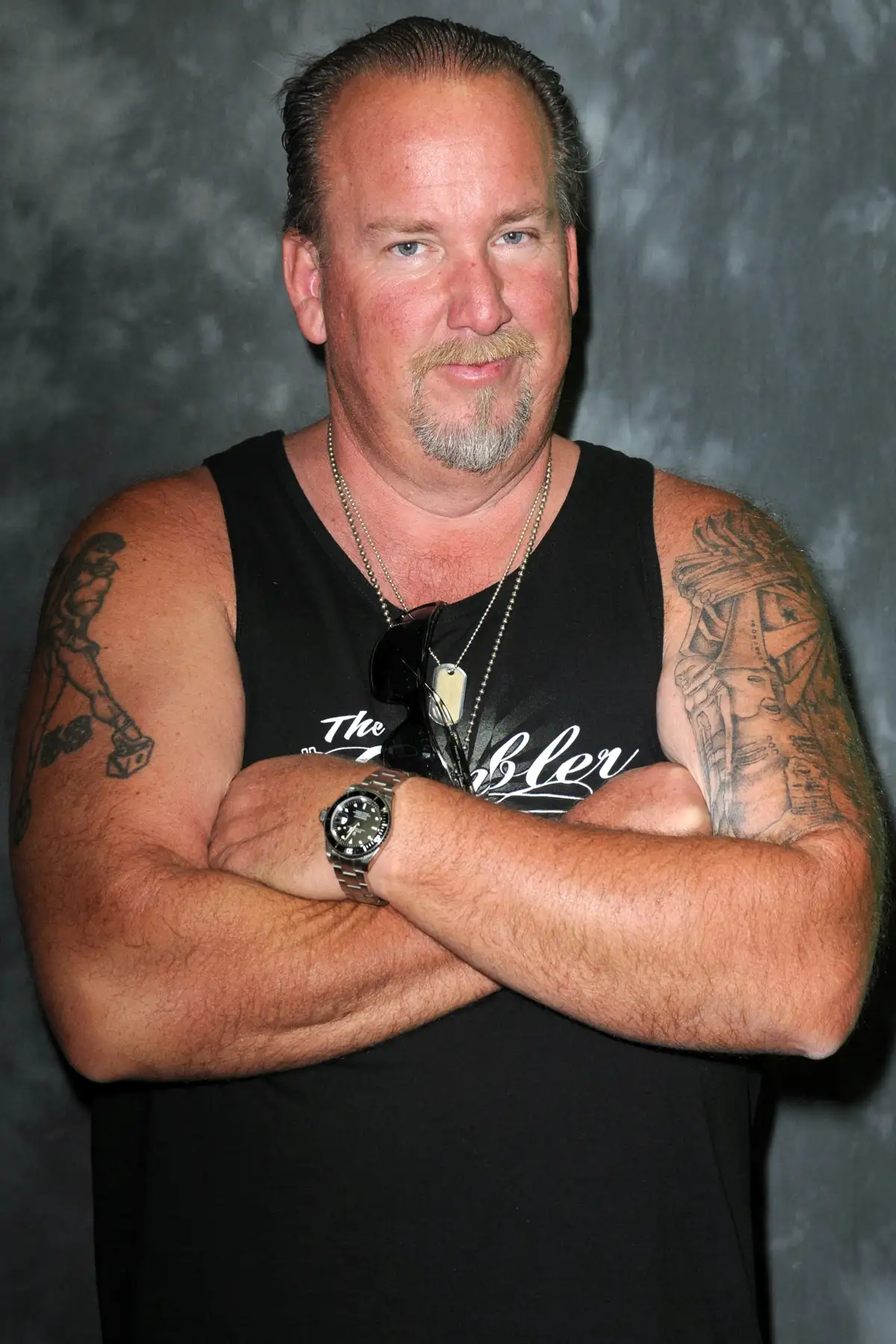 Reality star Darrell Sheets participates in Jarrod Schultz & Brandi Schultz's 2nd Year Of Storage Wars Party held at Now & Then Thrift Store on March 3, 2012 in Tustin, California.