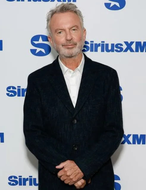 Sam Neill visits SiriusXM studios on March 07, 2024 in New York City.Credit: Jason Mendez/Getty