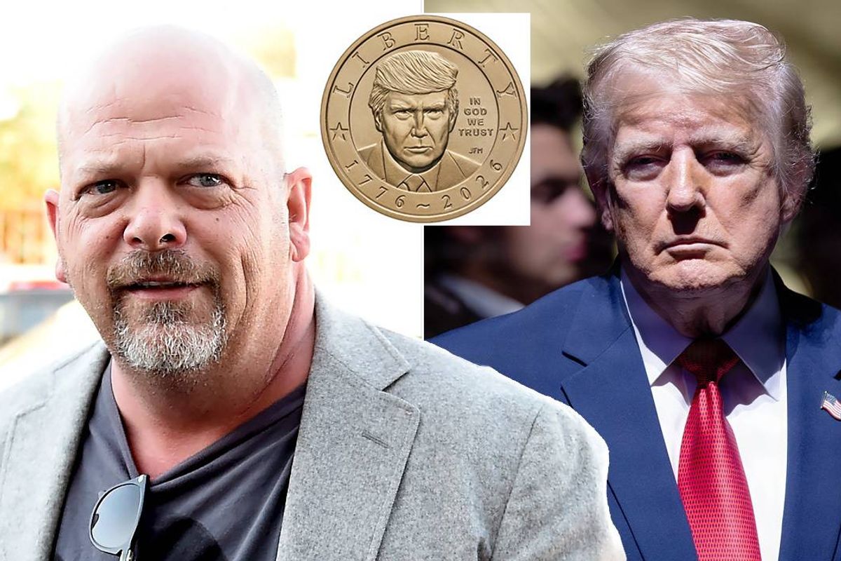 trump, rick harrison, coin